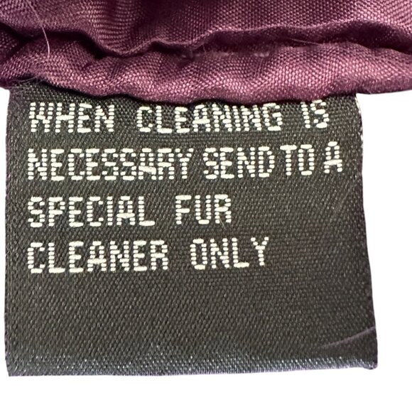 RARE NWT Purple Dyed Genuine Rabbit Fur Jacket Size M Che-Bella Vintage Y2K NOS - Picture 10 of 13